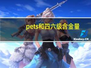 pets和四六级含金量