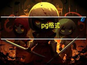 pg格式
