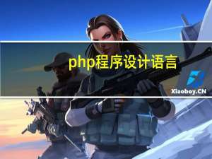 php程序设计语言