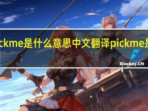 pick me是什么意思中文翻译 pick me是什么梗