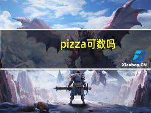 pizza可数吗