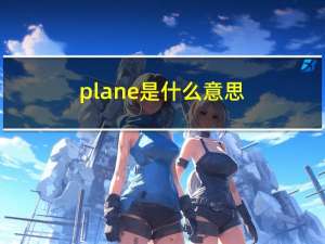 plane是什么意思（plane crash info）