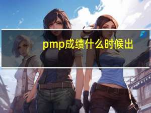 pmp成绩什么时候出