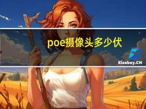 poe摄像头多少伏