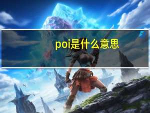 poi是什么意思