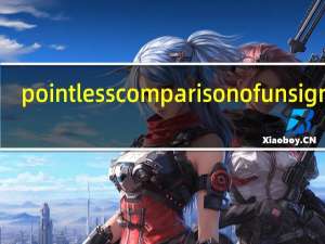 pointless comparison of unsigned