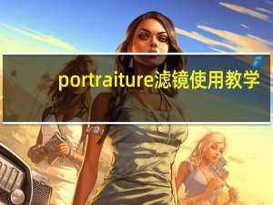 portraiture滤镜使用教学（portraiture滤镜使用方法）
