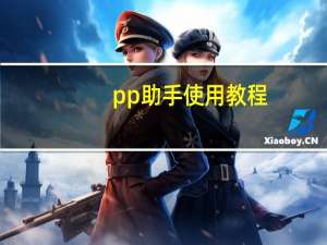 pp助手使用教程（pp助手教程）