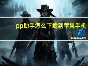 pp助手怎么下载到苹果手机（pp助手怎么下载）