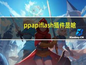 ppapiflash插件是啥（ppapi flash）