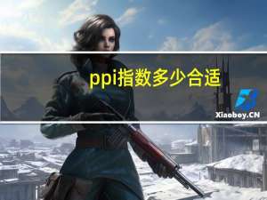 ppi指数多少合适