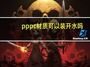 pppc材质可以装开水吗
