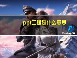 ppt工程是什么意思