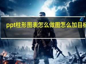 ppt柱形图表怎么做图怎么加目标线（ppt柱形图表怎么做）