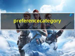 preferencecategory