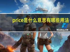 price是什么意思有哪些用法？