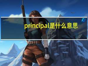 principal是什么意思
