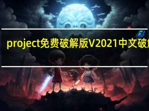project免费破解版 V2021 中文破解版（project免费破解版 V2021 中文破解版功能简介）