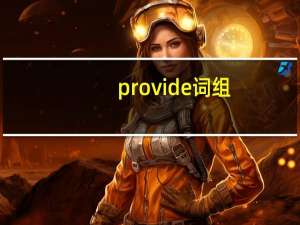 provide词组