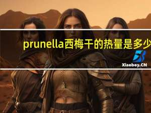 prunella 西梅干的热量是多少