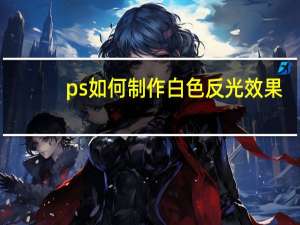 ps如何制作白色反光效果（ps如何制作白底图片）