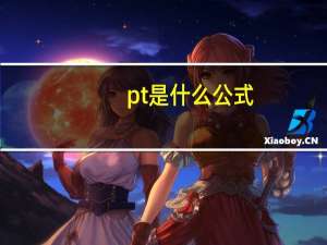 pt是什么公式