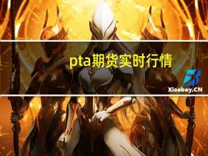 pta期货实时行情（pta是什么期货）