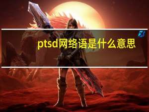 ptsd网络语是什么意思