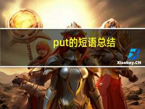 put的短语总结