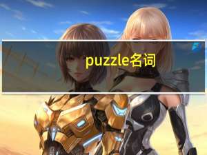 puzzle名词