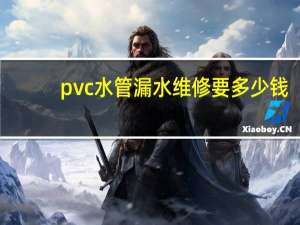 pvc水管漏水维修要多少钱（pvc下水管漏水维修）