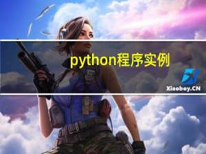 python程序实例