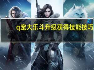 q宠大乐斗升级获得技能技巧（q宠大乐斗2怎么升级快）