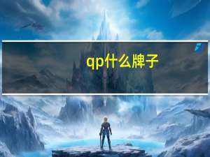 qp什么牌子