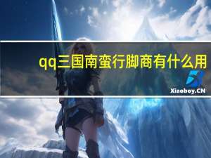 qq三国南蛮行脚商有什么用（qq三国南蛮行脚商坐标）