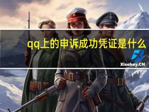 qq上的申诉成功凭证是什么（qq申诉成功凭证是什么）