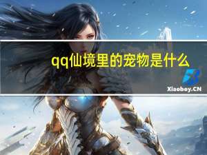 qq仙境里的宠物是什么