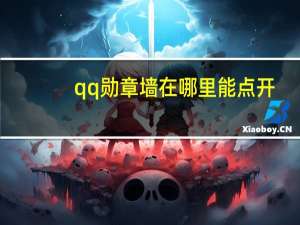 qq勋章墙在哪里能点开（qq勋章墙在哪）