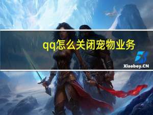 qq怎么关闭宠物业务