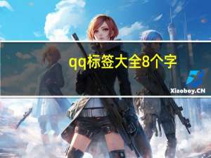qq标签大全8个字（qq标签大全）