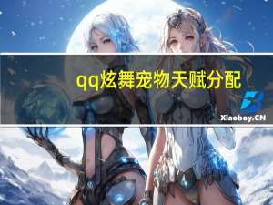 qq炫舞宠物天赋分配