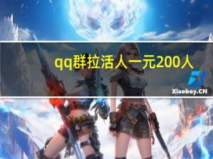qq群拉活人一元200人 - qq自助下单平台云商,飞速低价快