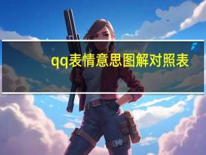 qq表情意思图解对照表（qq表情输入法）