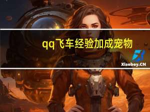 qq飞车经验加成宠物