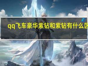qq飞车豪华紫钻和紫钻有什么区别（qq堂紫钻有什么用）