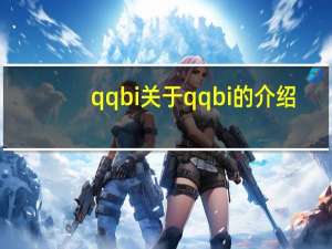 qqbi 关于qqbi的介绍