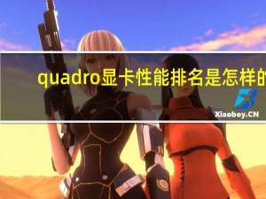 quadro显卡性能排名是怎样的