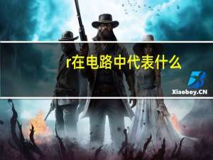 r在电路中代表什么