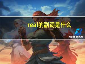 real的副词是什么