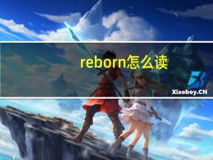 reborn怎么读（born怎么读）